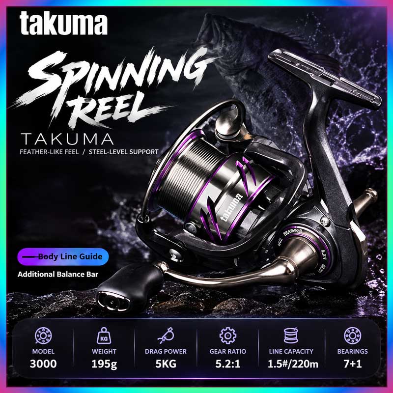Fishing Boat Steering Wheel - Carretilha de pesca Takuma Lingxi 3000s,