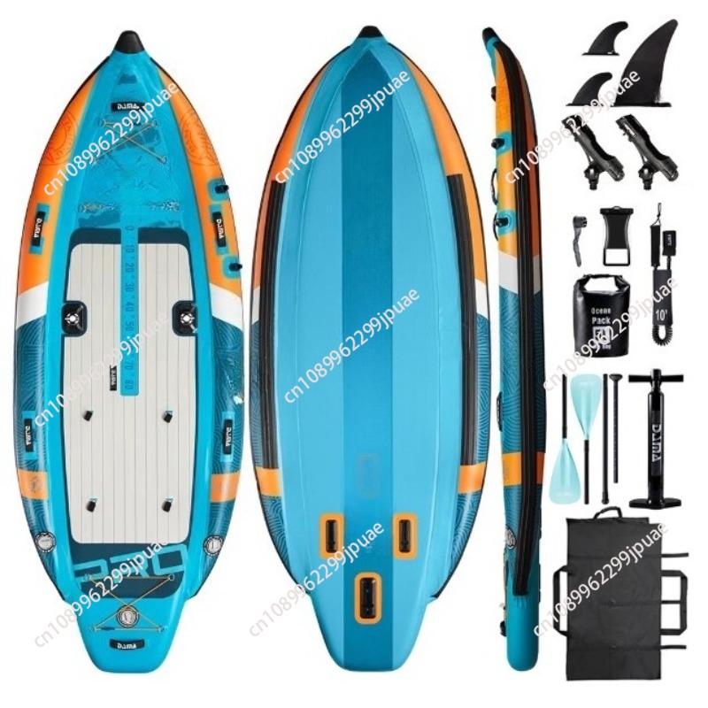 Fishing Boat Inflatable - Prancha de Paddle para Pesca Aquática,